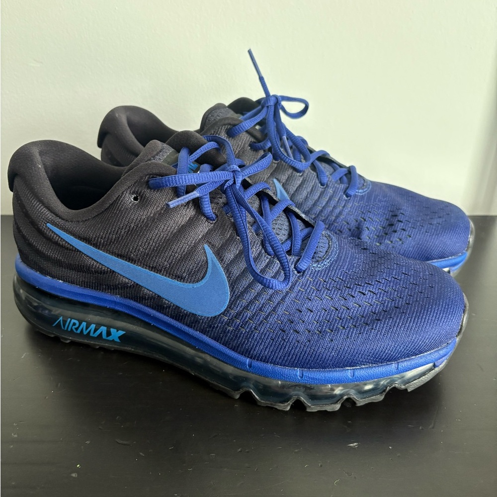 New Nike Air Max 2017 Hyper Cobalt Deep Royal Blue Navy 849559-401 sz 8 Men's